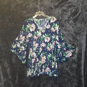 Label of Love Hawaiian Print Babydoll Dress Size M